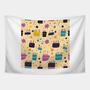 Happy Birthday Party Celebration Pattern 20 Tapestry