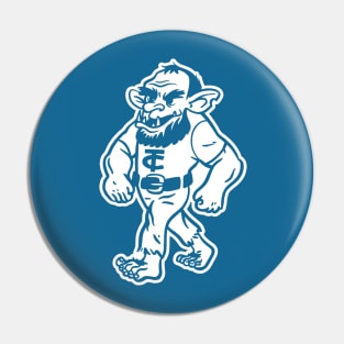 Trinity Christian College Trolls - Simple White Mascot Pin