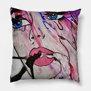 Crying Comic Girl Pillow