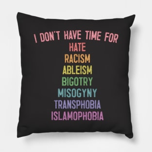 Anti-Bigotry / / Faded-Style Typography Design Pillow