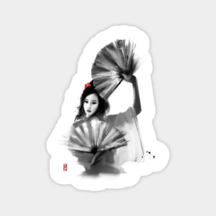 Geisha Fan Dance Magnet