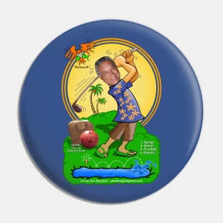 Jerry's Golf Art Pin