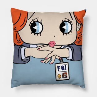 cute fbi agent Pillow