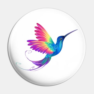 Exotic Rainbow Hummingbird Pin