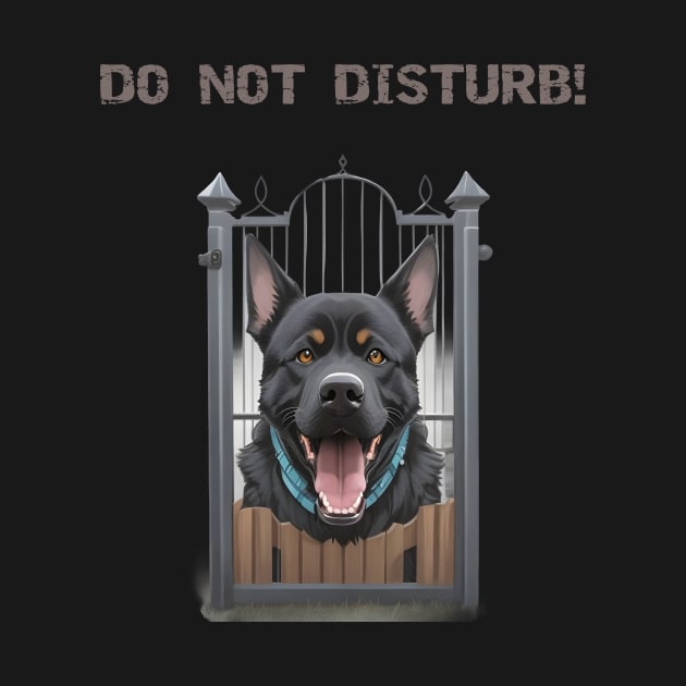 Do not disturb, fierce dog inside by Double You Store