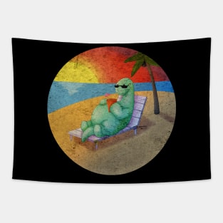 Dino Vacaciones Beach Tapestry