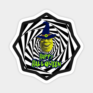 Funny Halloween Shrek Magnet