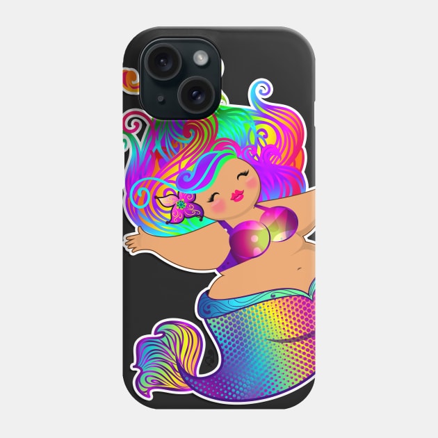 Rainbow Mermaid Phone Case by Toni Tees