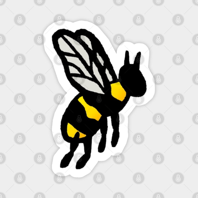 Cute Little Pocket Bee Magnet by Downtown Rose