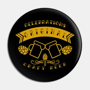 Craft Beer Celebrations Gold Pin