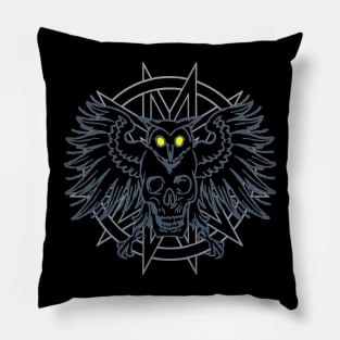 Owl Skull Pillow