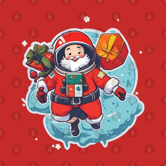 Astronaut Santa claus by sukhendu.12