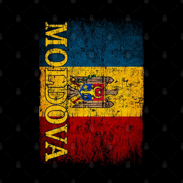 Moldova Flag Gift Women Men Children Moldova Retro Vintage by Henry jonh