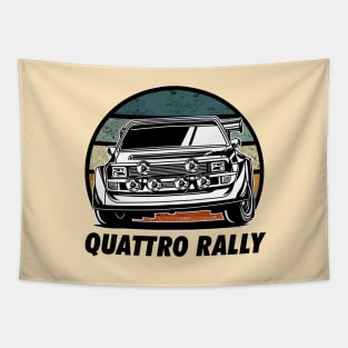 Quattro Rally Car Tapestry