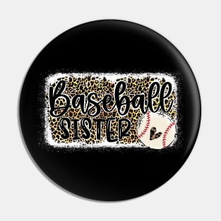 Baseball Sister Leopard   Baseball Sister Pin