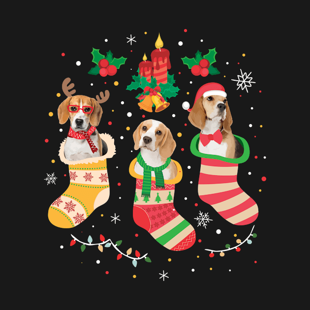 Beagle Christmas Funny Christmas Gift by CatRobot