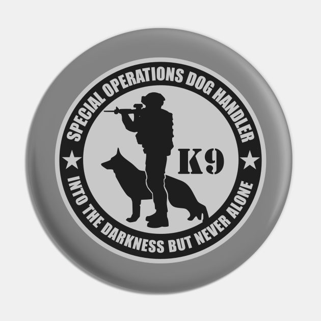 Special Operations Dog Handler Police Military K9 Handler Pin