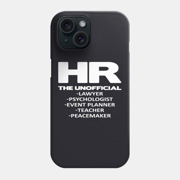 Hr The Unofficial Lawyer Teacher Phone Case by Namatustee