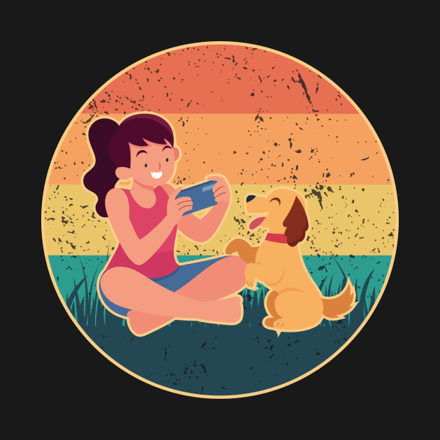 Just A Girl And Her Dog by GShow