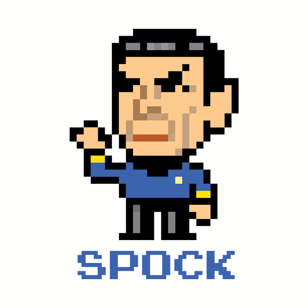 Star Trek Spock Pixel Character by Rebus28