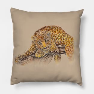 Swirly Leopard Pillow