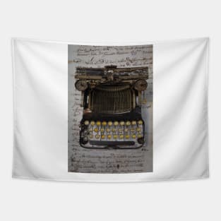 Old Typewriter And Handwritten Letter Tapestry