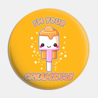 I'll be Your Creamsicle Kawaii Ice Cream Bar Pin