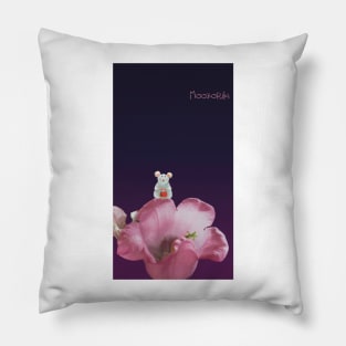 Mouse on a flower Pillow