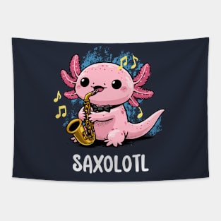 Saxy Axolotl Tapestry