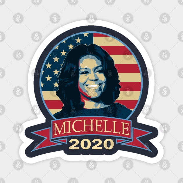 Michelle Obama 2020 Magnet by Nerd_art