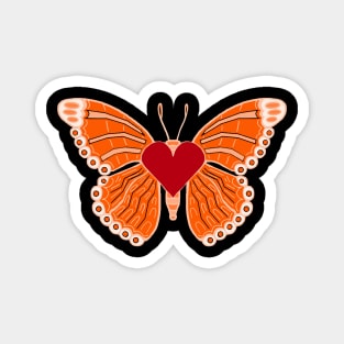 Butterfly Orange Magnet