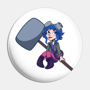 Mini Ramona Flowers (Blue) Pin