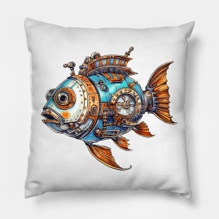 Steampunk Fish Pillow