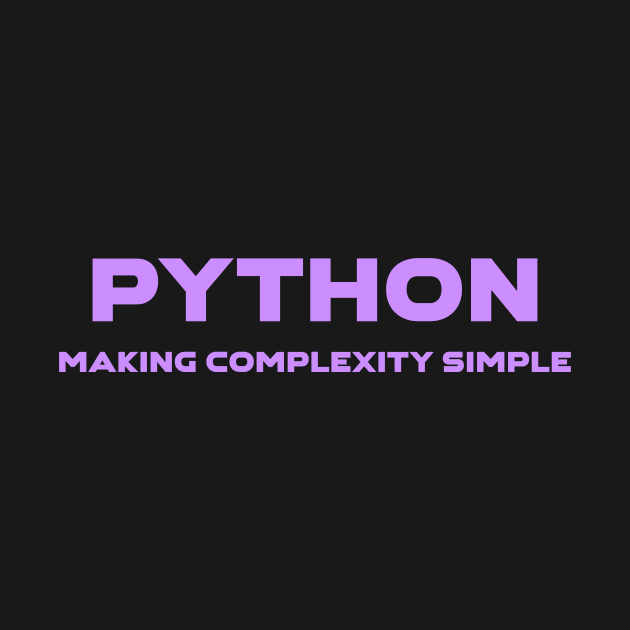 Python Making Complexity Simple Programming by Furious Designs