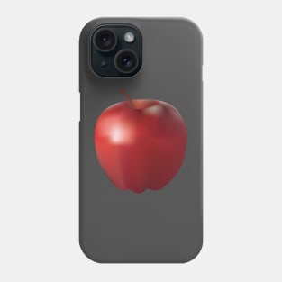 Realistic apple design illustration Phone Case