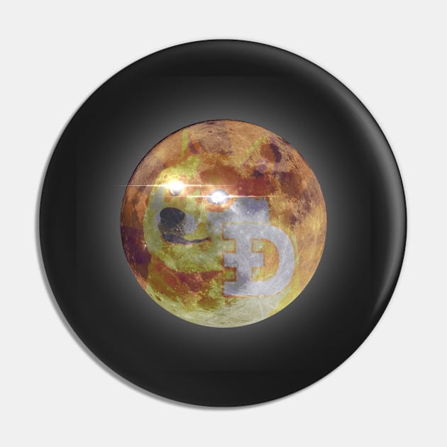 Doge Moon Pin by Dzulhan