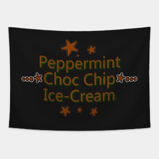 Peppermint Choc Chip Ice-Cream Sticker Tapestry