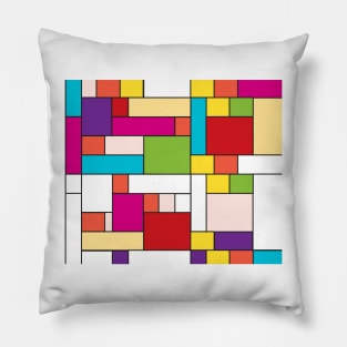 Mondrian Minimalist Pillow