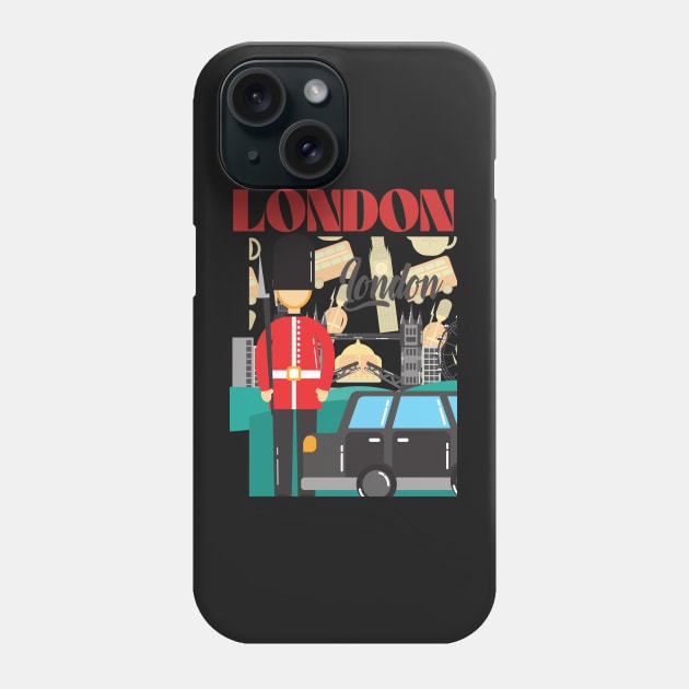 I Love London UK Travel more Wanderlust love Explore the city travel London souvenir Phone Case by BoogieCreates