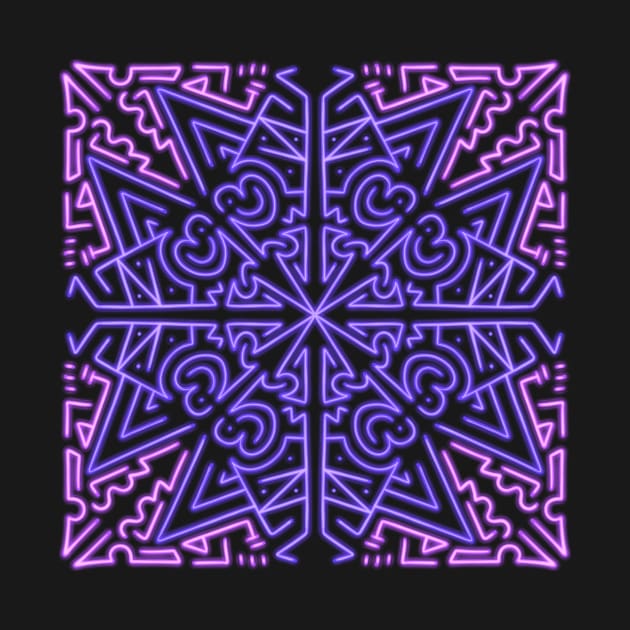 Purple Vision Pattern by PURPLECUBE art