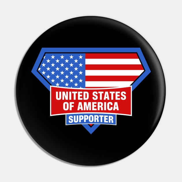 USA American Super Flag Pin by ASUPERSTORE