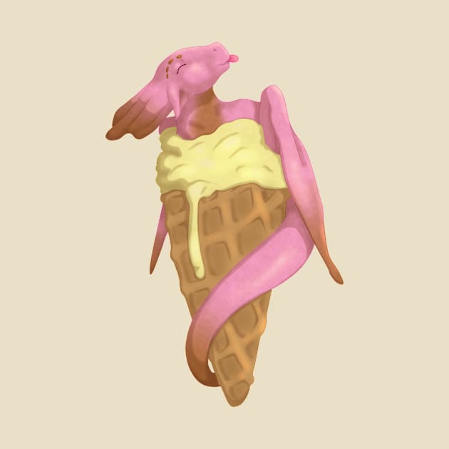 Neapolitan Ice Cream Dragon by Anathar