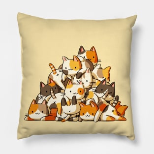 Kitty Pile Pillow