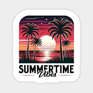 Summertime vibes - 80s Nostalgia Retro Magnet