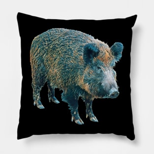 Boar - Woodland Themed Kids Room, Funny Gifts For Forester, Cute Animals Pillow