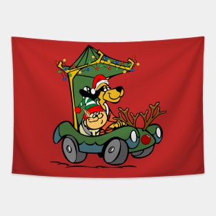 Hong Kong Phooey Xmas Car Edition Tapestry