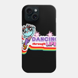 Rainbow Sparkle Dance Cat Phone Case