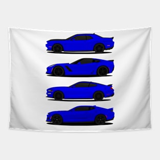 AMERICAN MUSCLE DARK-BLUE Tapestry