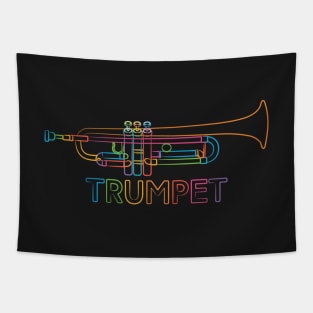 Rainbow Trumpet Tapestry