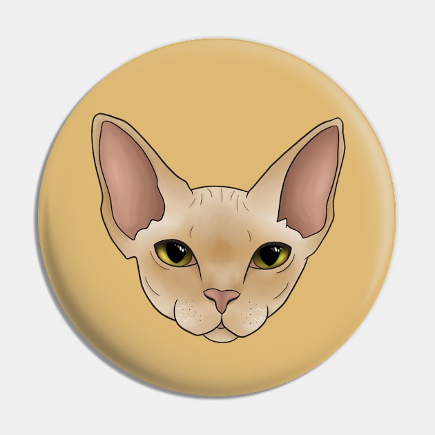 Devon Rex Cream Pin by Mickidona